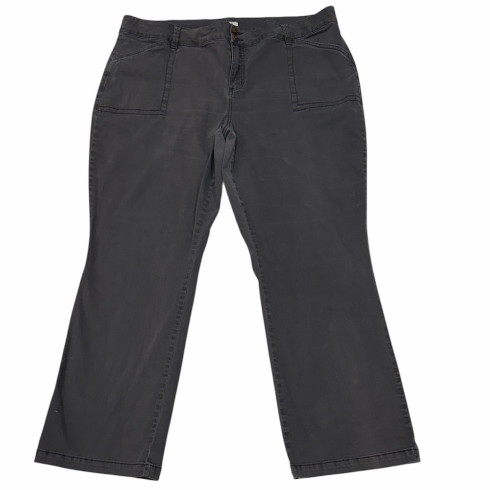 Maurice’s women’s gray Pants with Patch Pockets Plus Size 22W
